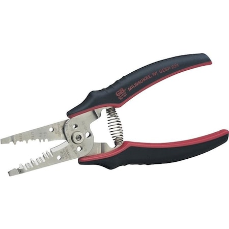 Wire Stripper, 12 To 14 AWG Wire, 122 To 142 AWG Stripping, 714 In OAL, CushionGrip Handle